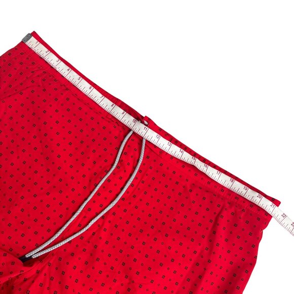 Michael Kors Mens Red Patterned Swim Shorts XXL Drawstring Closure lightweight - Picture 7 of 12